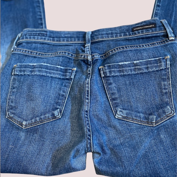 Citizens of Humanity COH Dani Cropped Straight Leg Jeans Cuffed Size 26 EUC - Picture 5 of 12